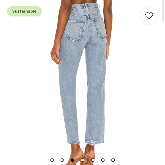 AGOLDE 90’s Pinch Waist - High Rise Straight - Color: Soundwave - Picture 3 of 7